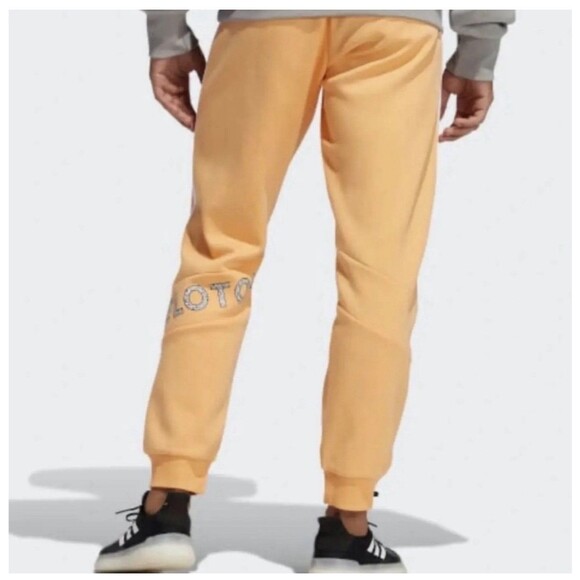 Adidas Adult Unisex Go Retro Peloton Jogger Size Large Orange - Picture 3 of 11